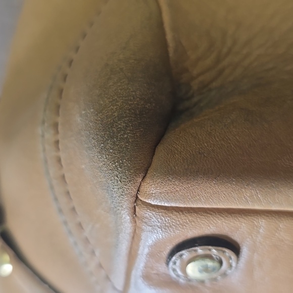 Coach Light Brown Leather Gallery Tote, Vintage - Picture 7 of 15